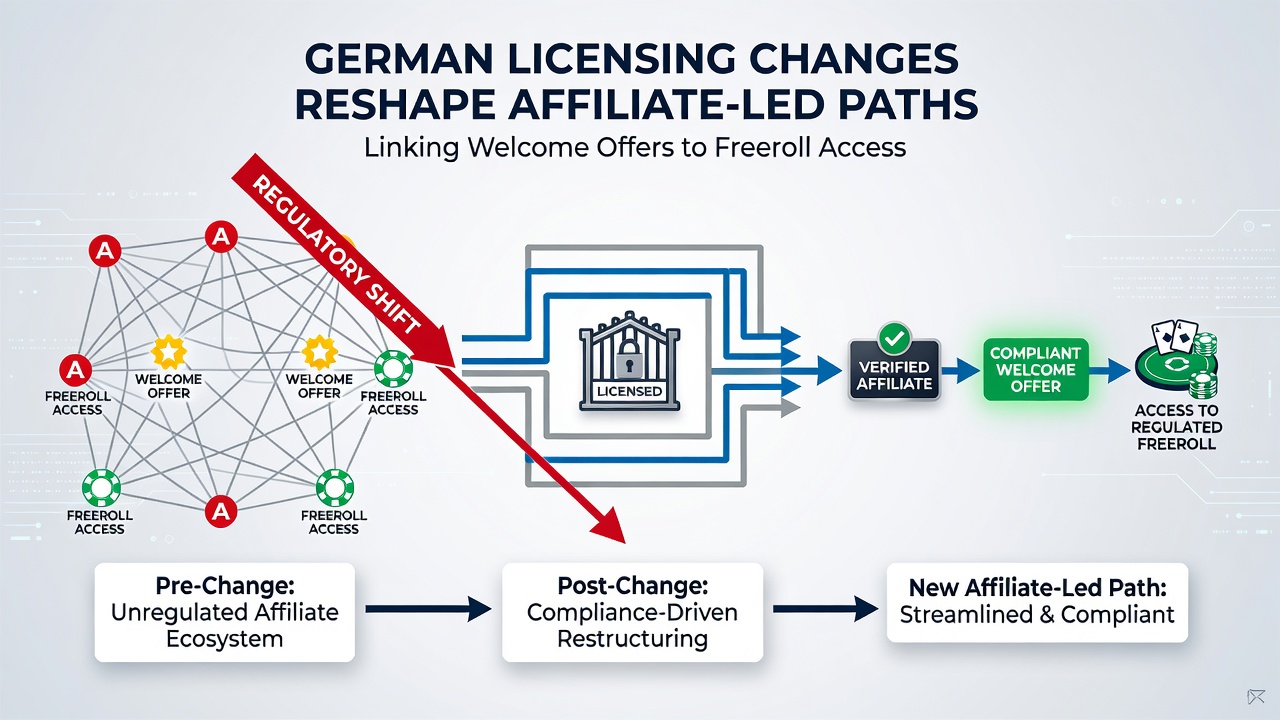 Beispielhafte Integration von Willkommensangeboten und Freerolls unter neuen Lizenzregeln
