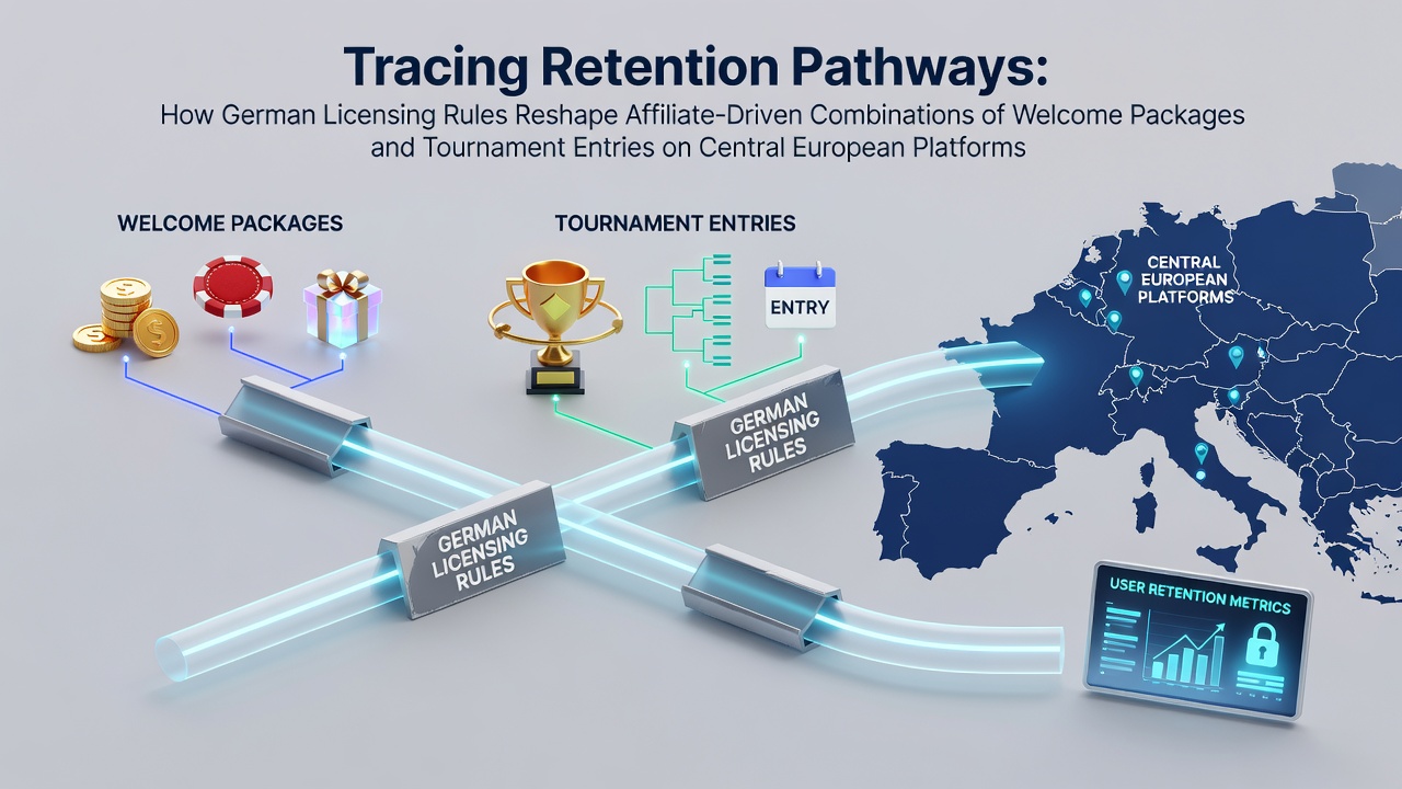 Darstellung von Retention Pathways in deutschen Poker-Netzwerken unter Lizenzregeln